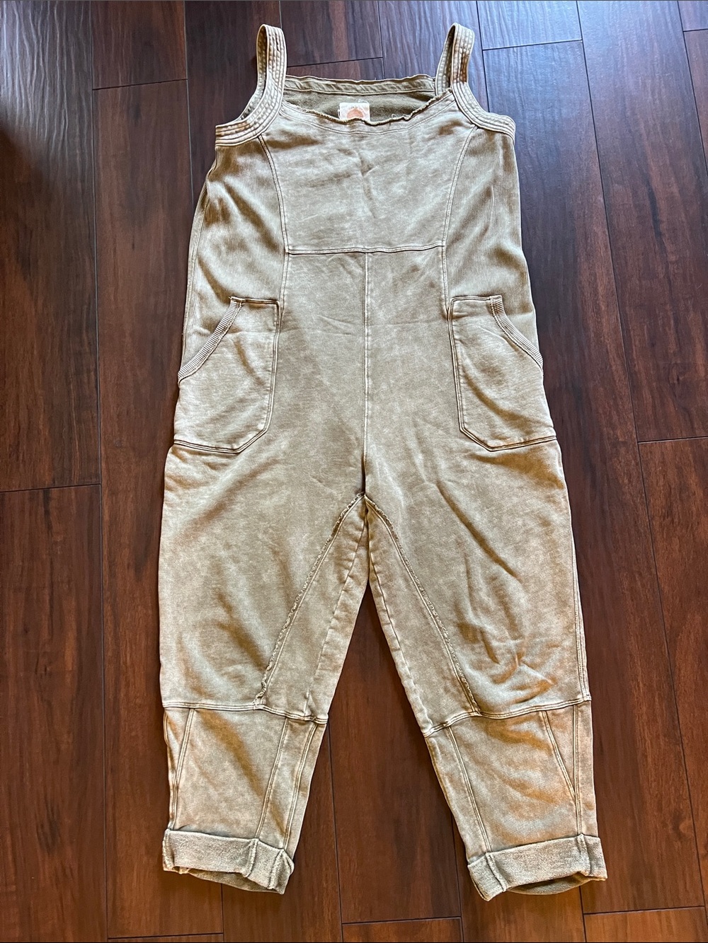 Anthropologie Daily Practice one piece, washed olive color size L  perfect!